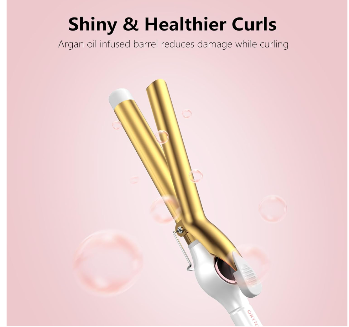 Pink 1" curling iron/ Rizadora de 1" color Rosa